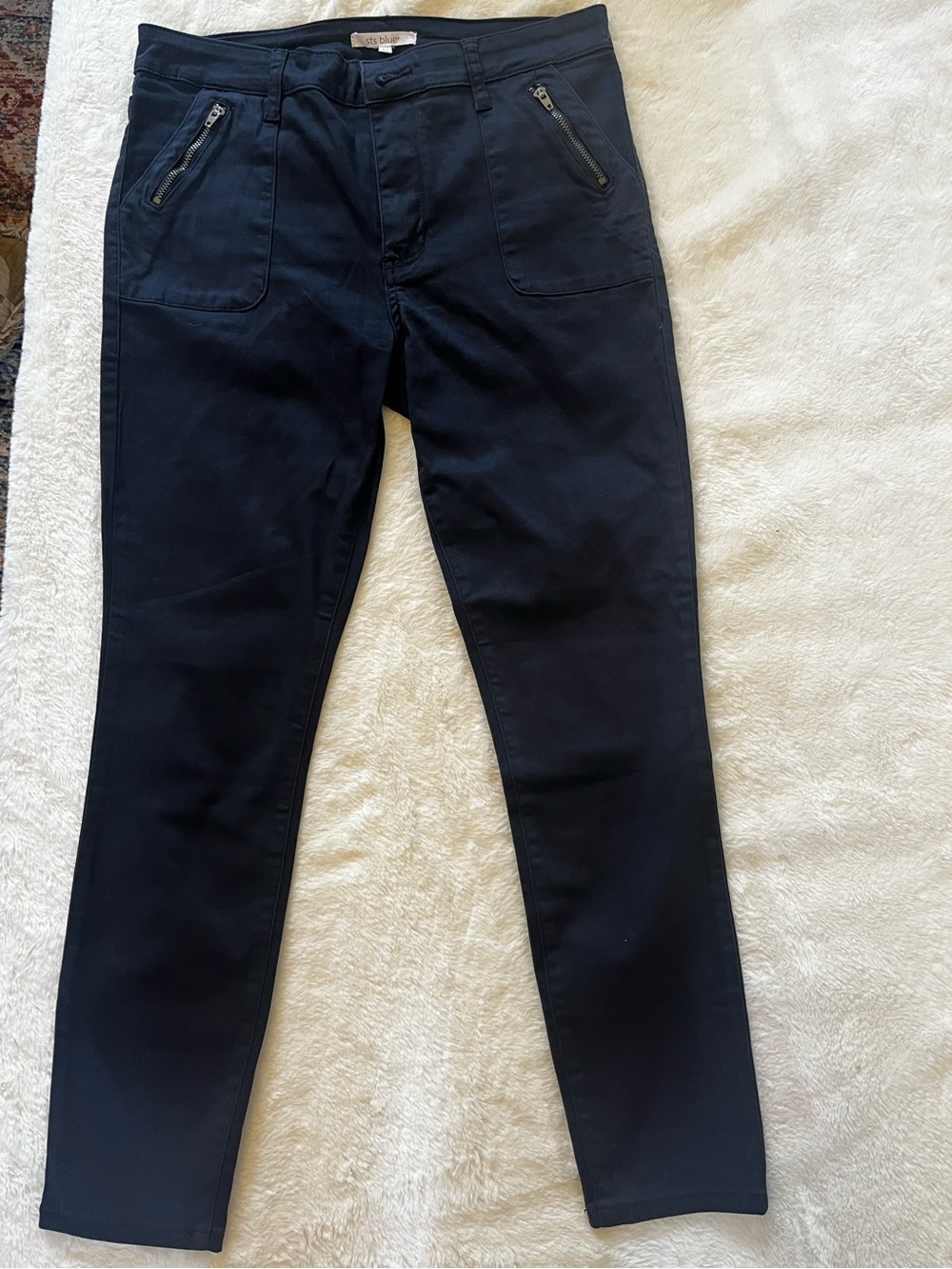 STS Blue Navy Zip Pocket Slim Pants